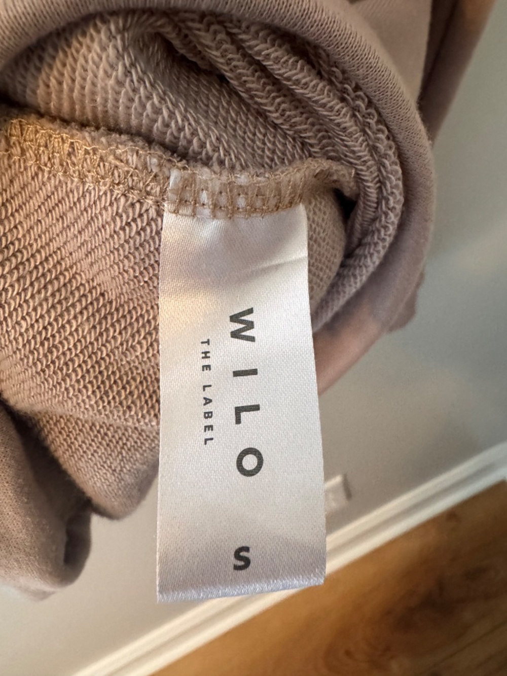 Wilo The Label Half Zip Pullover Sweatshirt Taupe Size Small - Picture 4 of 7